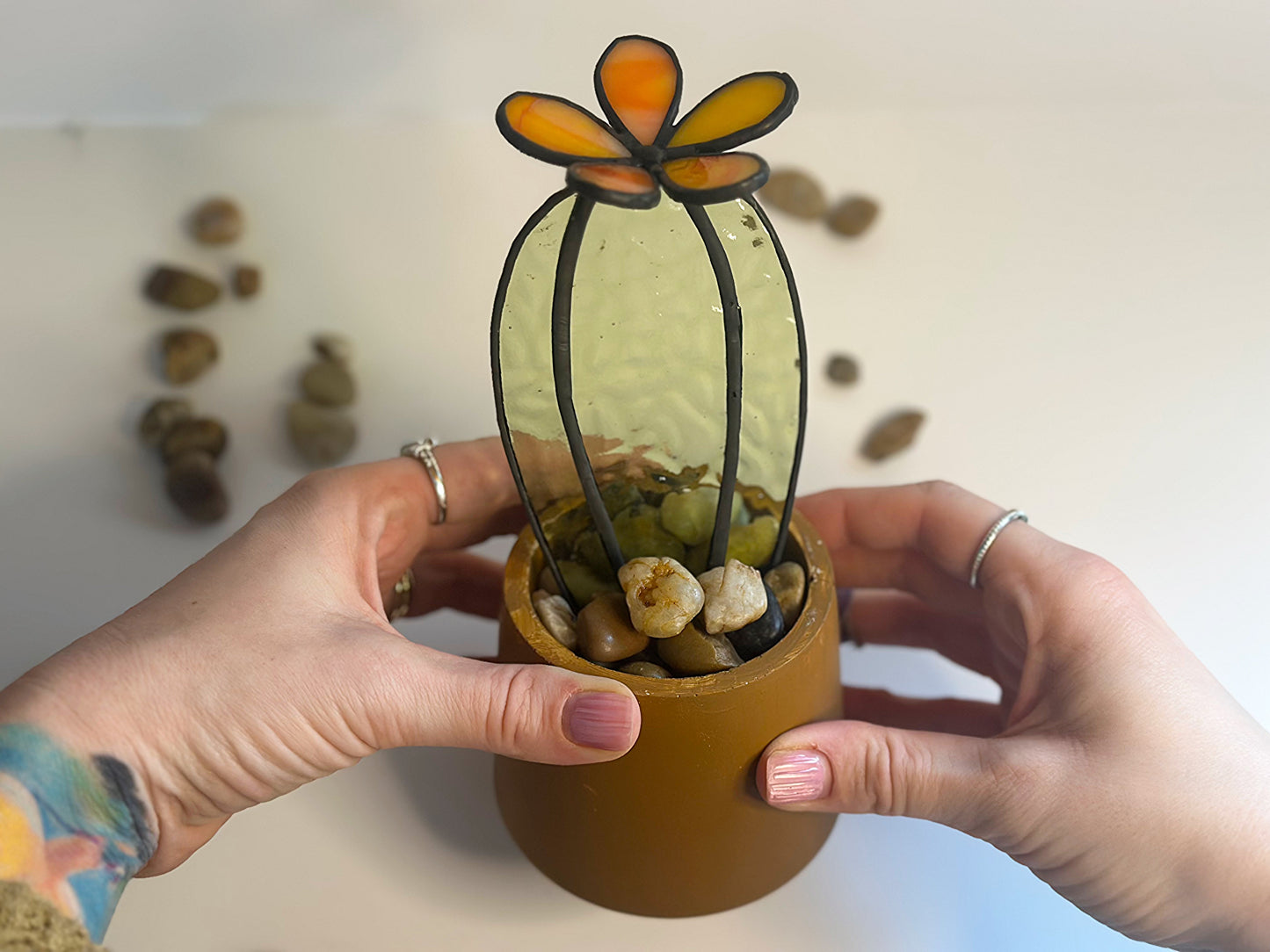 Succulent - Orange Flower